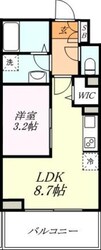 プラシード南越谷の物件間取画像